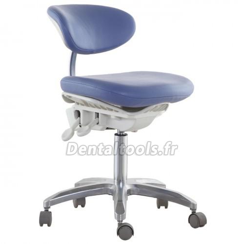 DS-PB1 Tabouret dentaire ergonomique avec support dorsal Chaise d'assistante hygiéniste pour dentiste