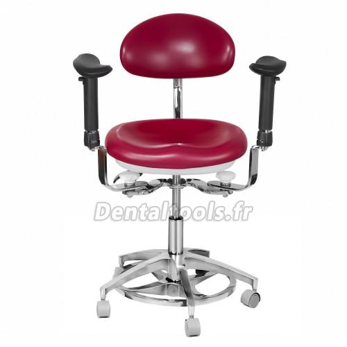 JKS-037 Tabouret dentaire ergonomique avec accoudoirs Chaise d'assistante hygiéniste pour dentiste