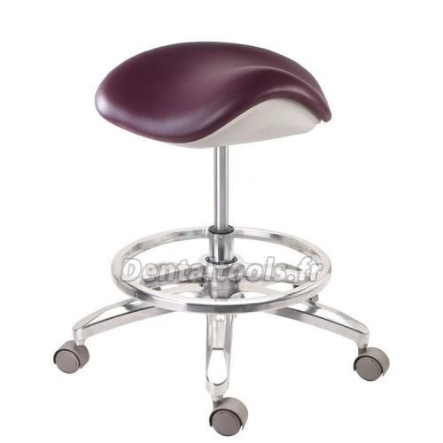 QY-D-MA-L Tabouret d'assistant dentaire mobile tabouret de dentiste médecin chaise d'opérateur