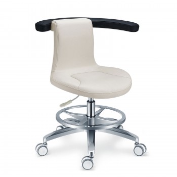 PLST-061 Tabouret d'assistant dentaire rotatif ergonomique réglable chaise de se...