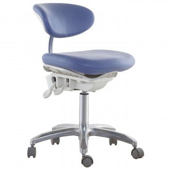 DS-PB1 Tabouret dentaire ergonomique avec support dorsal Chaise d'assistante hygiéniste pour dentiste