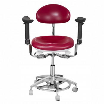 JKS-037 Tabouret dentaire ergonomique avec accoudoirs Chaise d'assistante hygién...