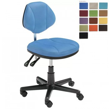 HS-10 Tabouret dentaire mobile avec support dorsal Chaise d'assistante dentaire ...