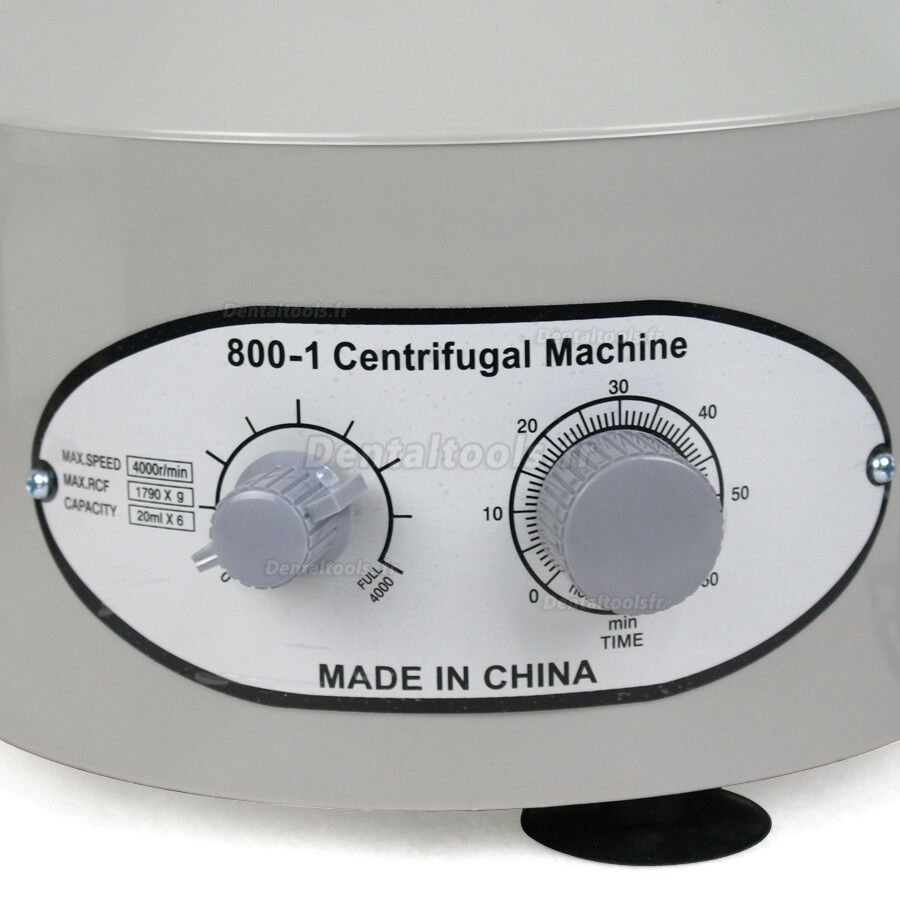800-1 Centrifugeuse électrique laboratoire pratique médicale industrielle 4000 tr/min 20 ml x 6