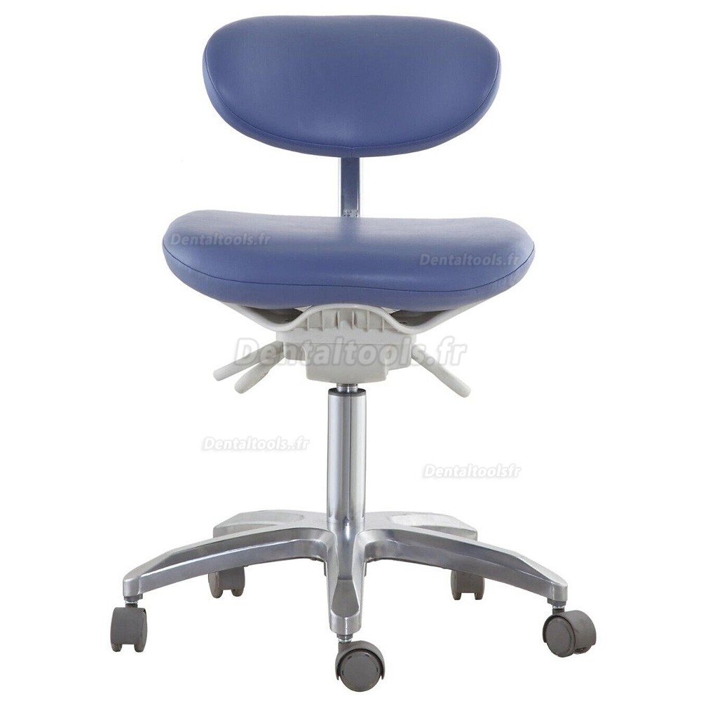 DS-PB1 Tabouret dentaire ergonomique avec support dorsal Chaise d'assistante hygiéniste pour dentiste