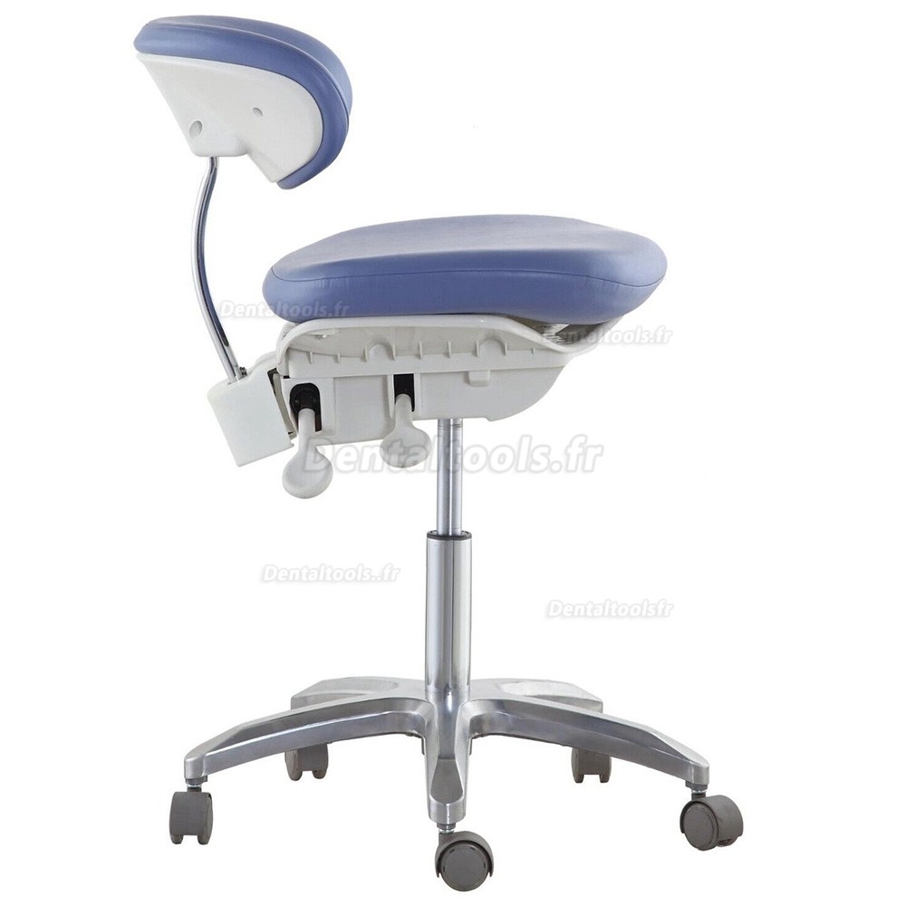 DS-PB1 Tabouret dentaire ergonomique avec support dorsal Chaise d'assistante hygiéniste pour dentiste