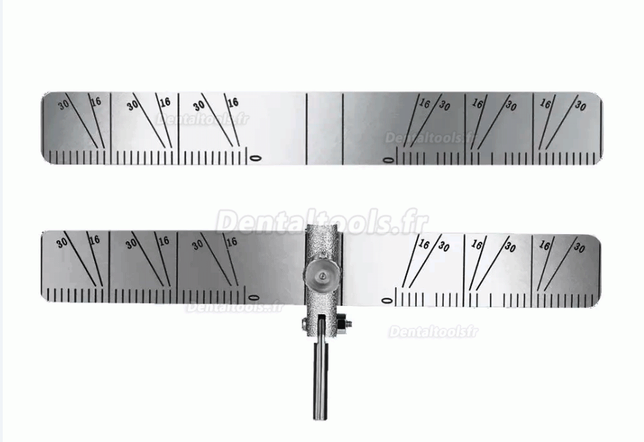 Guide de localisation d'implant dentaire Localisateur de positionnement de plantation Règle Jauge