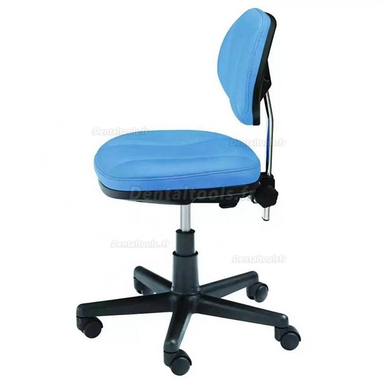 HS-10 Tabouret dentaire mobile avec support dorsal Chaise d'assistante dentaire et d'hygiéniste