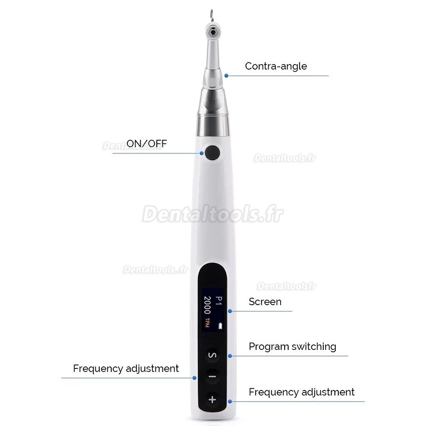 Kit de pièce à main orthodontique de réduction interproximale électrique IPR avec 5 bandes