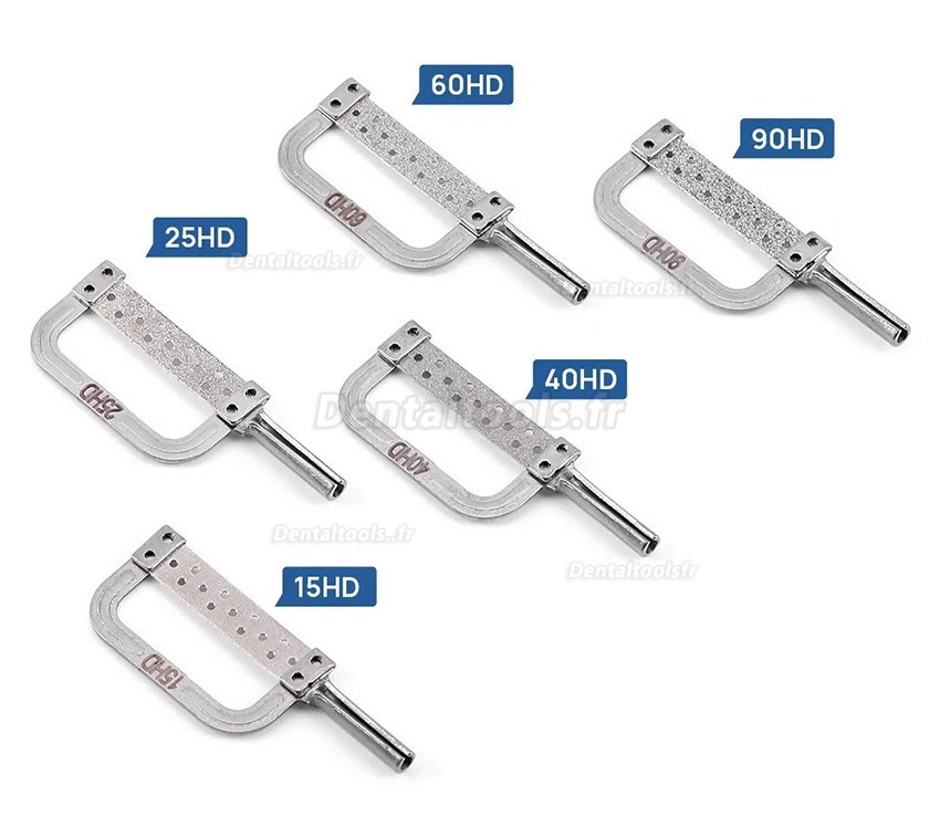 Kit de pièce à main orthodontique de réduction interproximale électrique IPR avec 5 bandes