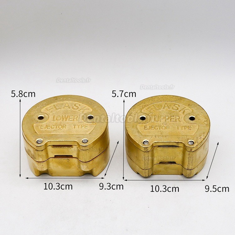 Kit de presse à flacons pour prothèses dentaires flacon supérieur/inférieur en laiton