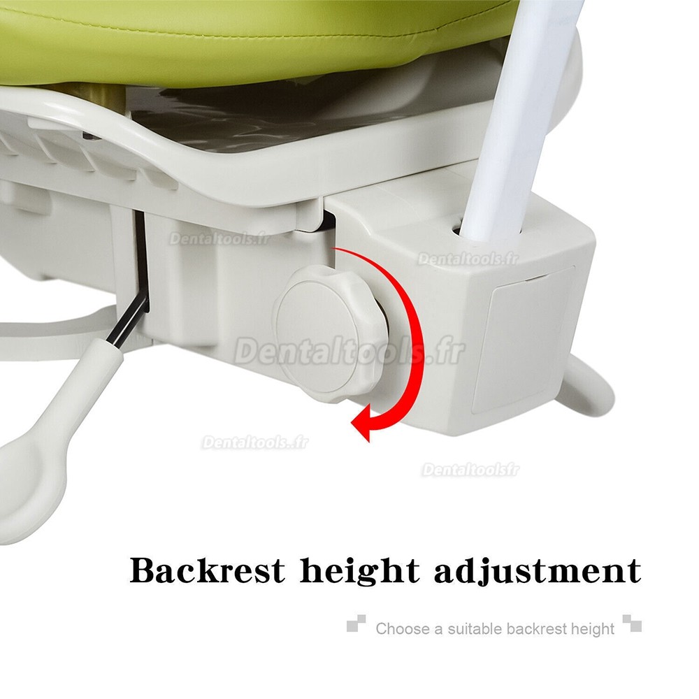 Tabouret de microscope dentaire ergonomique chaise de chirurgien avec repose-pieds à commande au pied