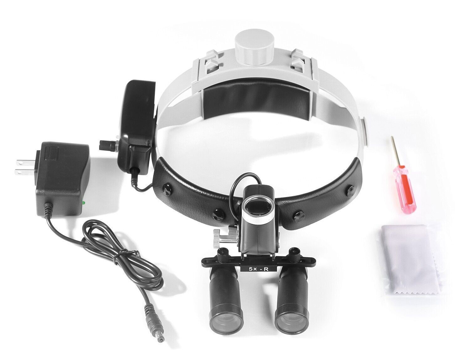 4.0X/5.0X/6.0X/8.0X-R Loupe chirurgicale médicale dentaire + bandeau phare LED 5W