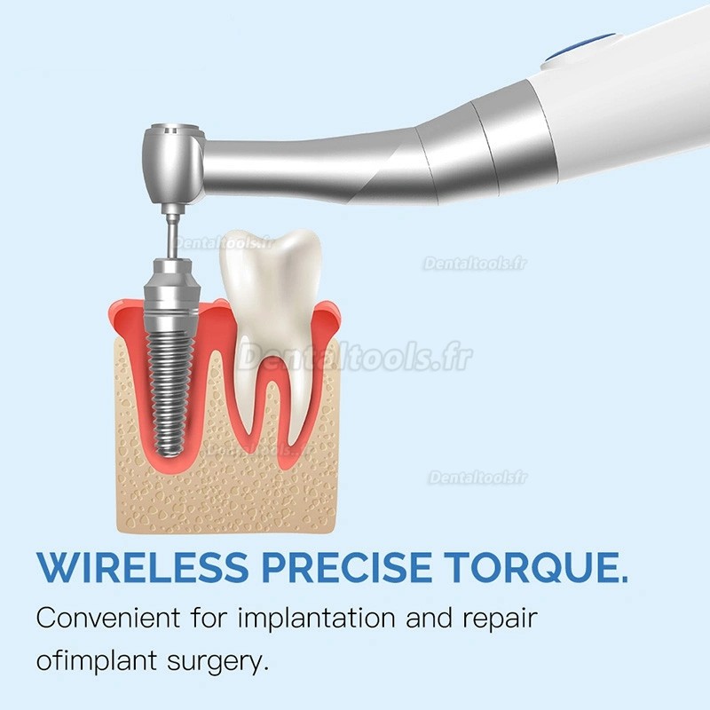 Kit de clé dynamométrique universelle électrique sans fil pour implants avec 16 tournevis