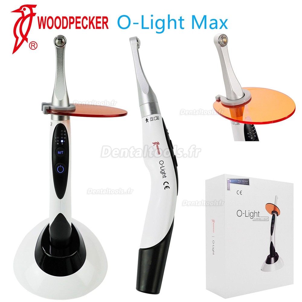 Woodpecker O-Light MAX Lampe de polymérisation LED dentaire 1 seconde tête métallique