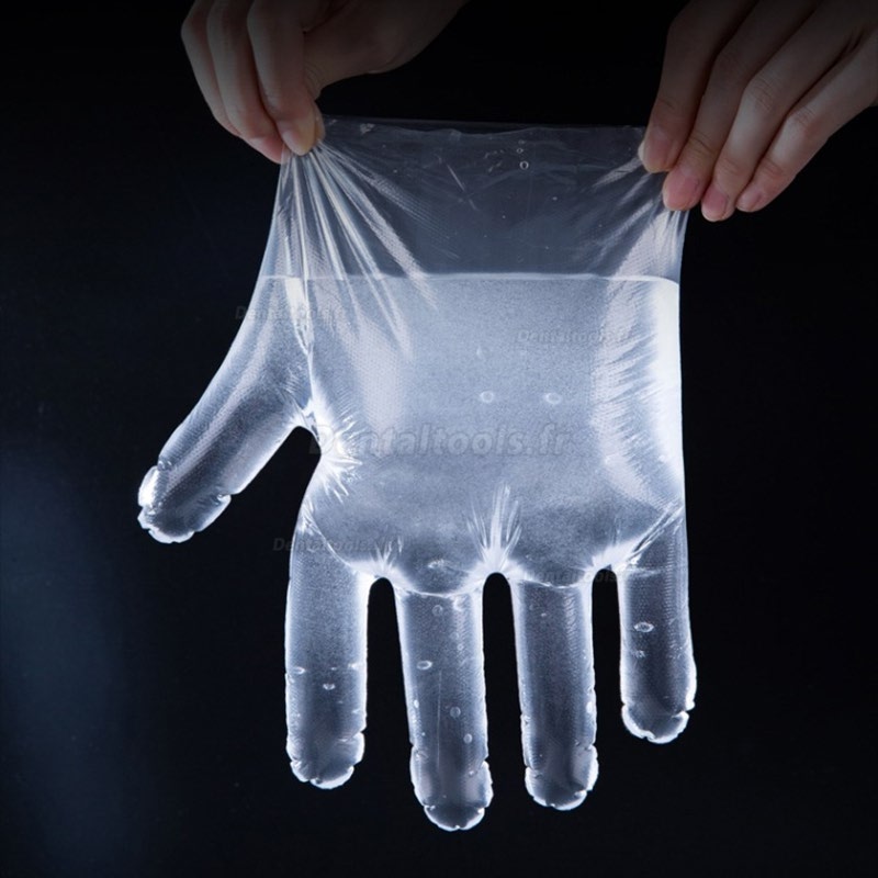 100 pièces/ensemble de gants alimentaires en plastique jetables gants  jetables pour Restaurant cuisine Barbecue gants alimentaires écologiques