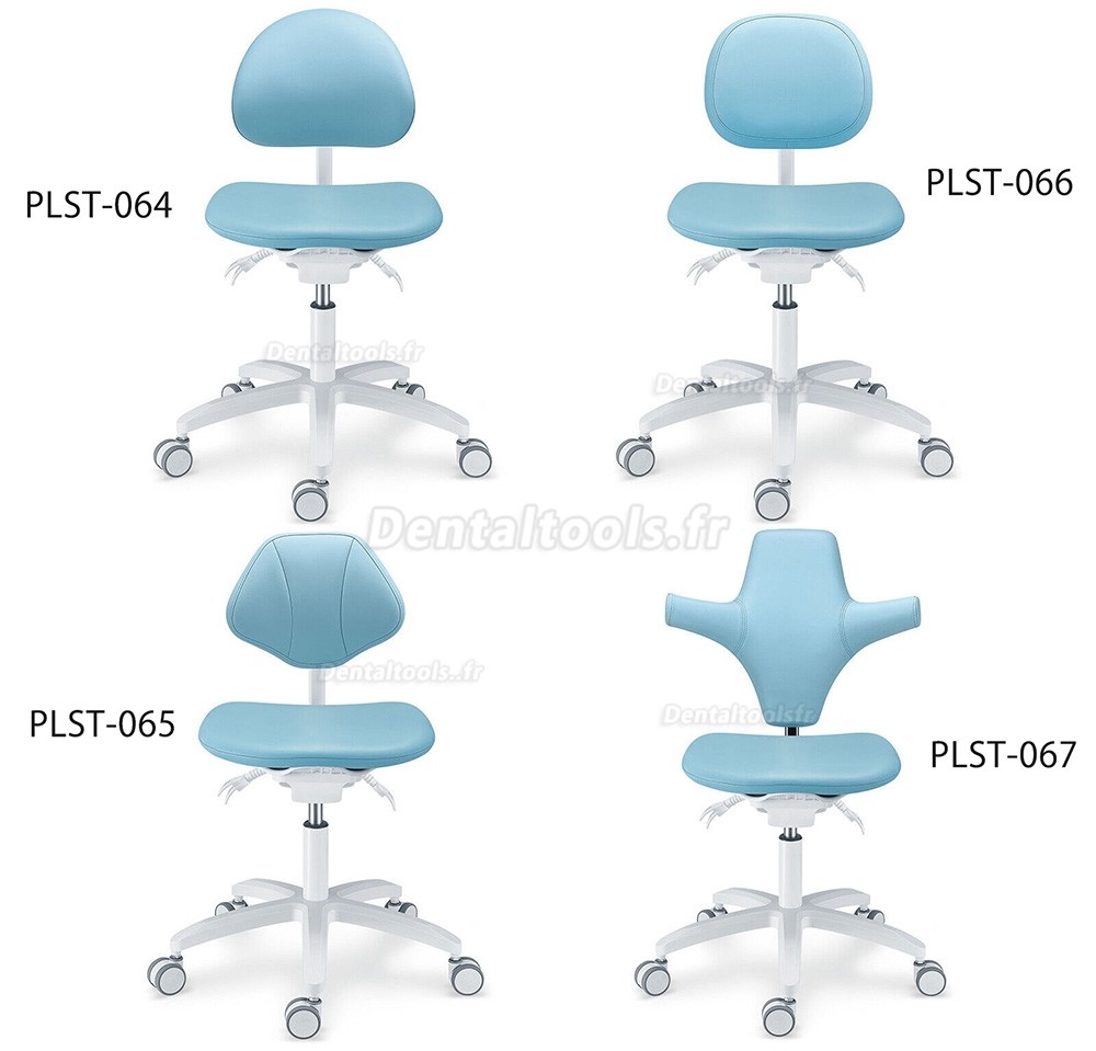 PLST-06 Série Tabouret dentaire ergonomique réglable chaise d'assistante hygiéniste pour dentiste