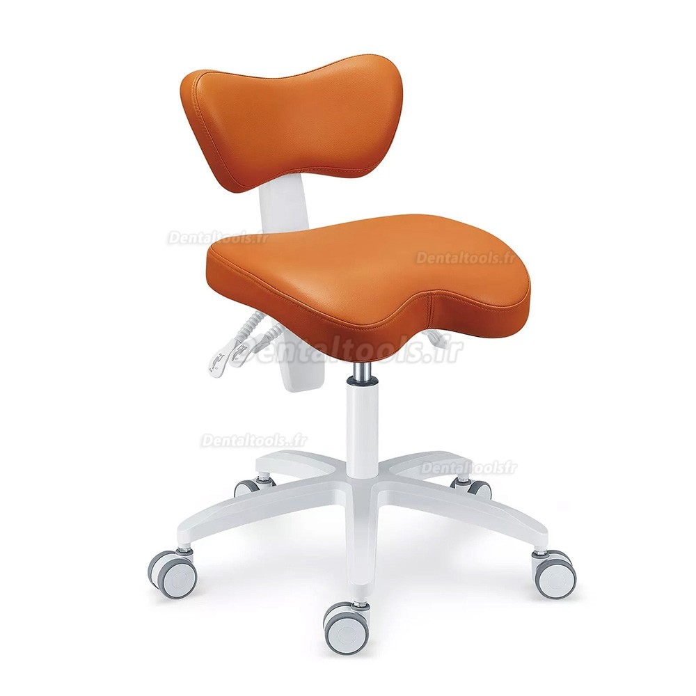 PLST-060 Chaise d'assistante dentaire ergonomique réglable tabouret d'infirmière hygiéniste dentaire