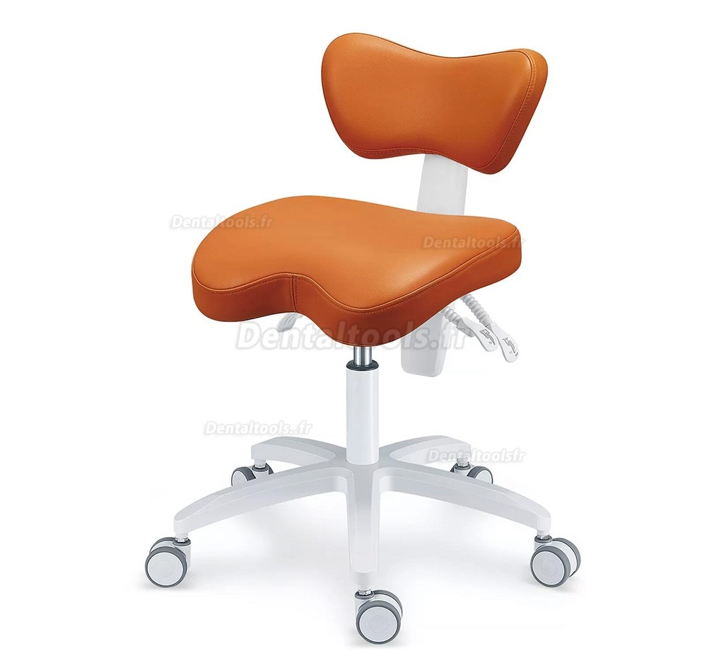 PLST-060 Chaise d'assistante dentaire ergonomique réglable tabouret d'infirmière hygiéniste dentaire