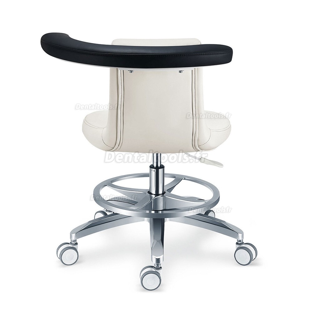 PLST-061 Tabouret d'assistant dentaire rotatif ergonomique réglable chaise de selle pour infirmière