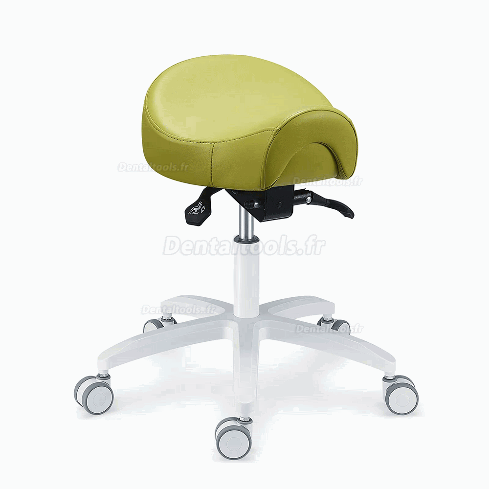 PLST-075 Chaise d'assistante dentaire réglable tabourets dentaires ergonomiques cuir microfibre