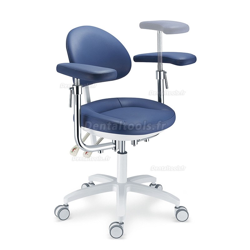 PLST-09 Série Tabouret de microscope dentaire chaise d'assistant opérateur dentiste avec repose-pieds