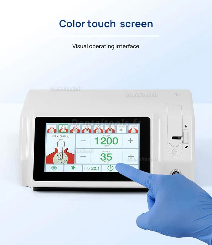 YAHOPE IMPLANT Surg Machine d'implant dentaire Moteur chirurgical sans balais avec contre-angle LED 20:1