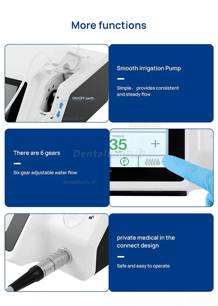 YAHOPE IMPLANT Surg Machine d'implant dentaire Moteur chirurgical sans balais avec contre-angle LED 20:1